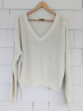 Wild Fable Gold Shimmer Sweater Size XL
